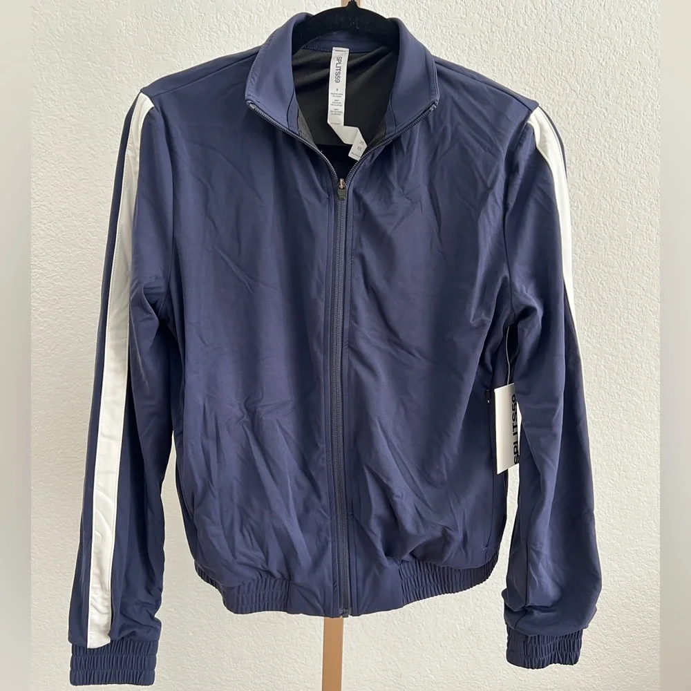 SPLITS59 Women’s Max Rigor Track Jacket – Indigo/White